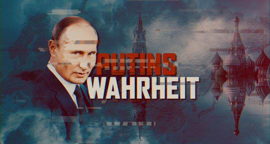 putin graphic with the text - putin's truth
